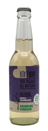 Boisson aromatisée pomme-canneberge au vinaigre de cidre de pomme BIO 330 ml - BIOTODAY